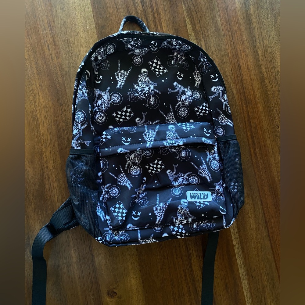 Strictly Wild Backpack Moto and Skeleton NWOT
